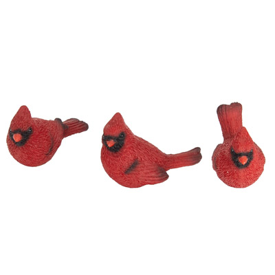 3 1/2" Long Assorted Cardinal Bird Figurine - Image 2