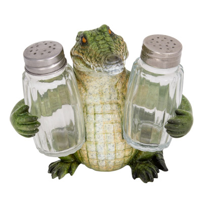 4 Inches High Alligator Salt & Pepper Set - Image 2