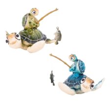 4 3/4 Inches Long Assorted Fishing Turtles