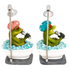 6 Inches High Assorted Frog Singing in the Tub