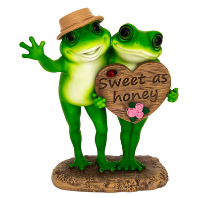 6 3/4 Inches High Sweet Frog Couple