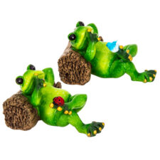 4 1/2 Inch Wide Assorted Frog on Log