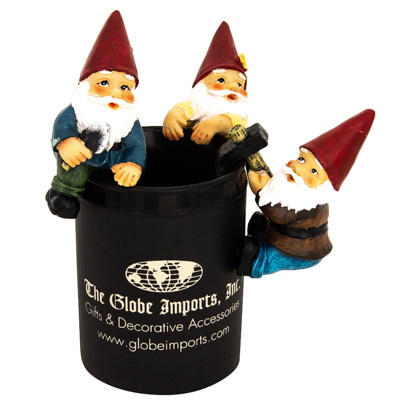 3 1/2 Inches High Decorative Assorted Gnome Planter Hanger