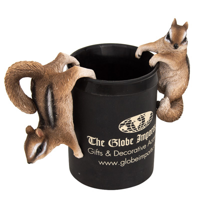 3 1/2 Inches High Decorative Assorted Chipmunk Planter Hanger