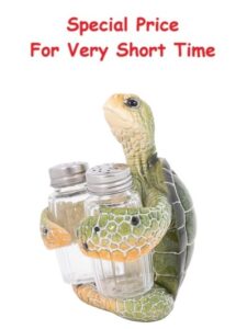 5 3/4 Inches High Green Turtle Salt & Pepper Set
