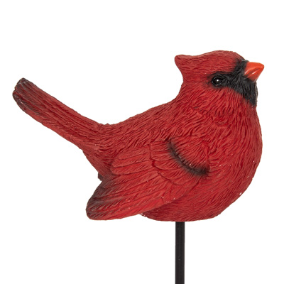 12 Inches High Planter Stick with Decorative Cardinal - Image 2
