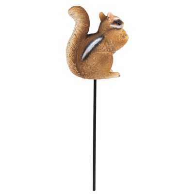 12 Inch High Planter Stick with Decorative Chipmunk - Image 3